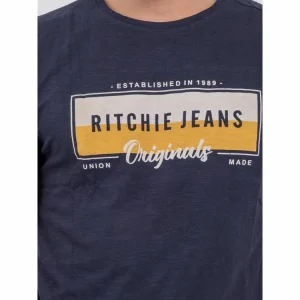 Coupon 👏 Ritchie T-shirt Manches Courtes Col Rond Pur Coton Nomary 👍 haute qualité 18