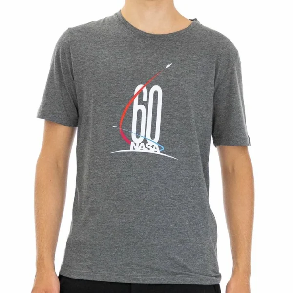 shopping pas cher Meilleur prix 🥰 NASA T-shirt Gris Homme Nasa 52T ⌛ 1