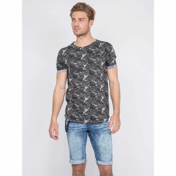 magasin pour Tout neuf ✔️ Ritchie T-shirt Coton Militaire Nimon 🔔 1