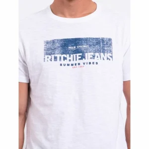 prix pas cher Offres 🥰 Ritchie T-shirt Manches Courtes Col Rond Pur Coton Notelox ⌛ 12