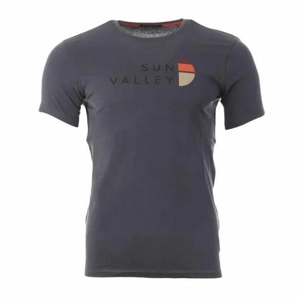 Promotio de vente Meilleur prix 😀 SUN VALLEY T-shirt Gris Homme Sun Valley Colker 🤩 1