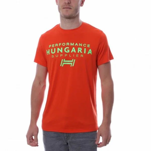 Acheter 💯 HUNGARIA T-shirt Orange Homme Hungaria Basic Corporate 🥰 achat pas cher 1