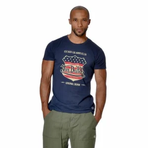 marque moins cher Tout neuf 🎉 VONDUTCH T-shirt Homme Col Rond Coupe Droite Imprimé Devant Suprem 🛒 9