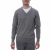 soldes pas cher Budget 🥰 HUNGARIA Pull Over Gris Homme Hungaria V Neck 😀 20