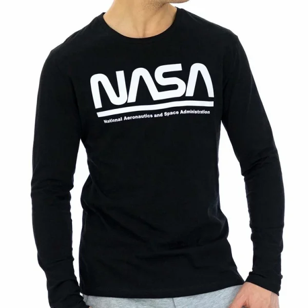 Promo 🧨 NASA T-shirt Noir Homme Nasa 03T 👏 grossiste en ligne 1