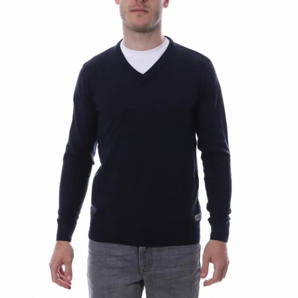 Bon marché 💯 HUNGARIA Pull Over Marine Homme Hungaria V NECK EDITION 🧨 Couleurs variées 1