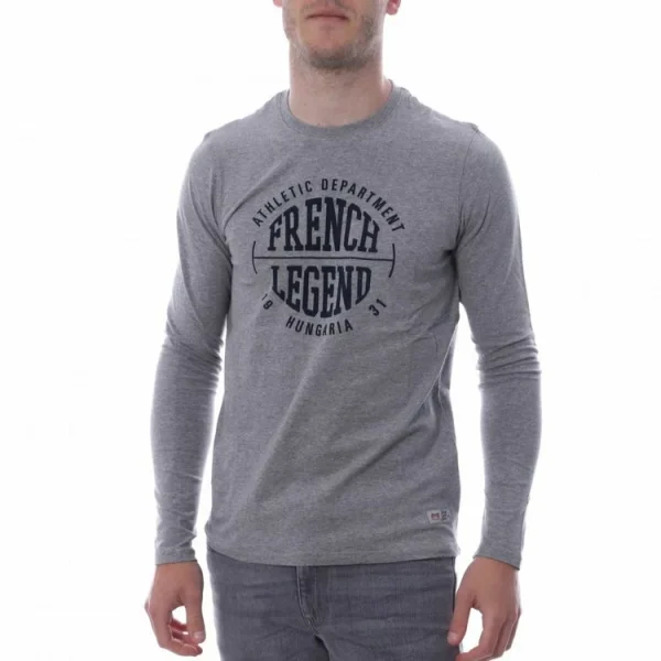 Acheter 🔔 HUNGARIA Tee 👕 Shirt Gris Homme HUNGARIA FRENCH L/S 🤩 mode 1