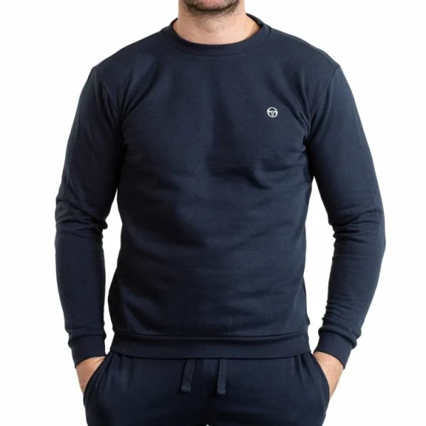 Sortie 🎉 SERGIO TACCHINI Sweat Marine Homme Sergio Tacchini Hoodie 🧨 acheter en ligne 1