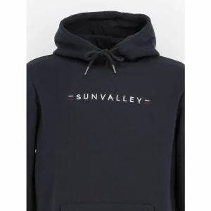 vente en ligne pas cher Top 10 ⭐ SUN VALLEY Sweat Capuche Hooded Sun Valley Lariant – H – Sweat Bleu 7-113 🎉 9