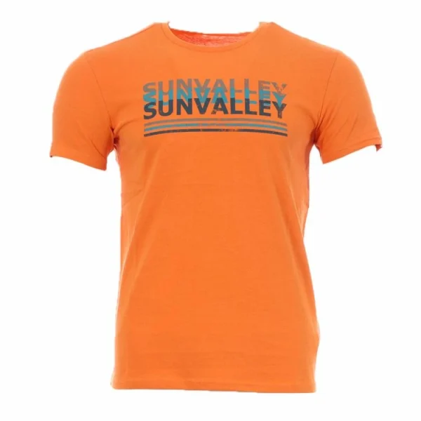 De gros ✨ SUN VALLEY T-shirt Orange Homme Sun Valley Colisa 👍 mode 1