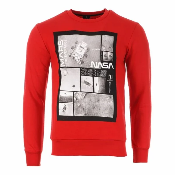 marque moins cher Acheter 🔔 NASA Sweat Rouge Homme Nasa MARS06S 🎉 1