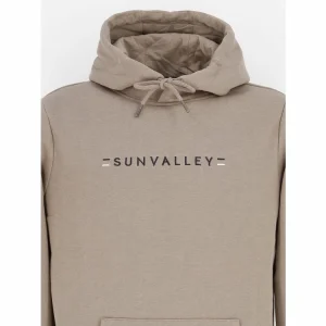 Grosses soldes 👍 SUN VALLEY Sweat Capuche Hooded Sun Valley Lariant – H – Sweat Marron 7-113 ✔️ france 7