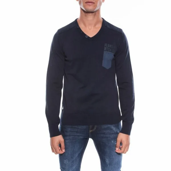 Vente flash 🔥 Ritchie Pull Col V Ladwin 🛒 en solde 1