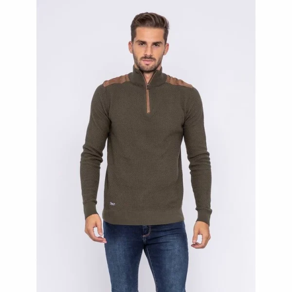 boutique en france Sortie ❤️ Ritchie Pull Col Montant Zippé Lotoux ✔️ 5