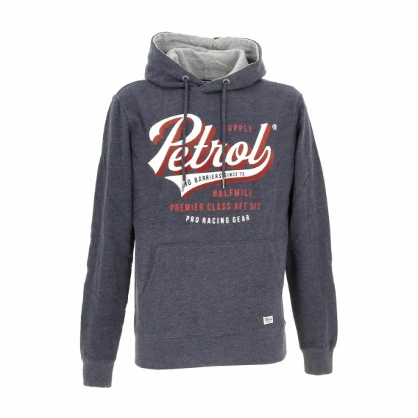 Coupon ✨ Petrol Industries Sweat Petrol Industries Men Sweater Hooded Print Bleu 7-112 👍 soldes en ligne 1