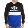 jusqu'à Remise ⭐ UMBRO Sweat Noir/Bleu Homme Umbro Street Crew 🥰 8