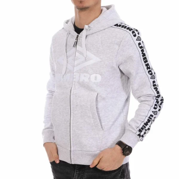 Meilleure vente ✨ UMBRO Sweat Zippé Gris Homme Umbro Street FZ HD SW ❤️ Livraison gratuite 1