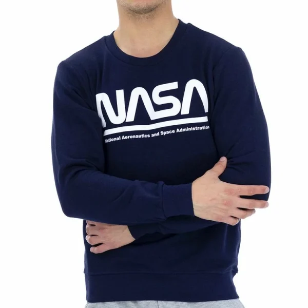 Meilleure affaire 🔥 NASA Sweat Marine Homme Nasa Crewneck 💯 boutique pas cher 1