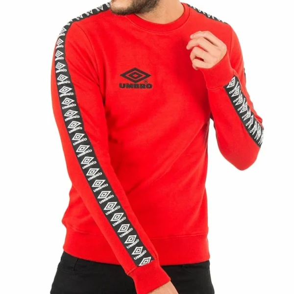 Offres 😉 UMBRO Sweat Rouge Homme Umbro Street Crew T A 😍 Réductions 1