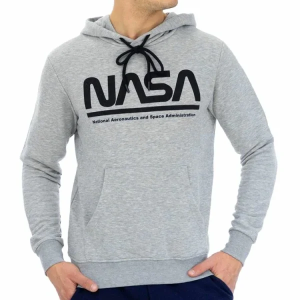 Grosses soldes 🌟 NASA Sweat Capuche Gris Nasa Hoodies 😀 Réductions 1