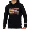 Coupon ✨ NASA Sweat Capuche Noir Homme Nasa 08H ⭐ prix abordable 22