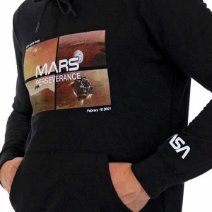 Coupon ✨ NASA Sweat Capuche Noir Homme Nasa 08H ⭐ prix abordable 9