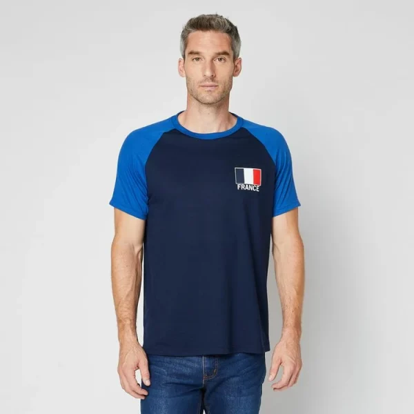 Promo ❤️ IN EXTENSO T-shirt Manches Courtes France Coupe Du Monde Homme 👍 bas prix 1