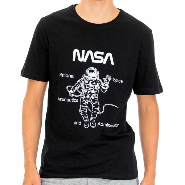 excellents soldes Offres 🥰 NASA T-Shirt Noir Homme Nasa 63T ✨ 1