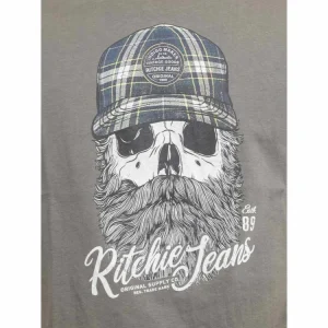 destockage Top 10 ⌛ Ritchie T-shirt Manches Courtes Col Rond Pur Coton Jumax 🎉 18