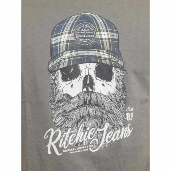 destockage Top 10 ⌛ Ritchie T-shirt Manches Courtes Col Rond Pur Coton Jumax 🎉 7