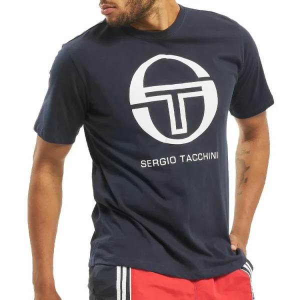 qualité d’originales Sortie 🛒 SERGIO TACCHINI T-shirt Marine Homme Sergio Tacchini Iberis SS19 🔔 1