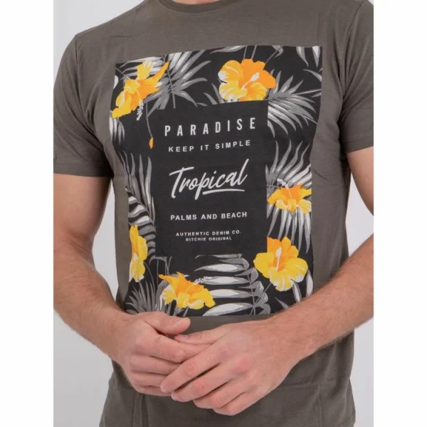 authentiques Bon marché 🥰 Ritchie T-shirt Manches Courtes Col Rond Pur Coton Noctavio 🔥 7