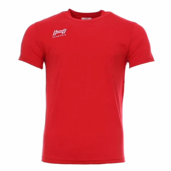 magasin solde Offres 🔥 HUNGARIA T-shirt Rouge Homme Hungaria Basic 🤩 1