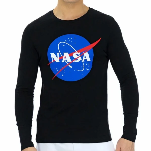 Sortie 🥰 NASA T-shirt Noir Homme Nasa 10T 💯 De super promotions disponibles 1