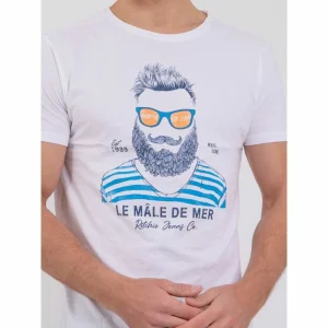 magasin en ligne france Promo 😍 Ritchie T-shirt Manches Courtes Col Rond Pur Coton Nabarzu 🧨 12